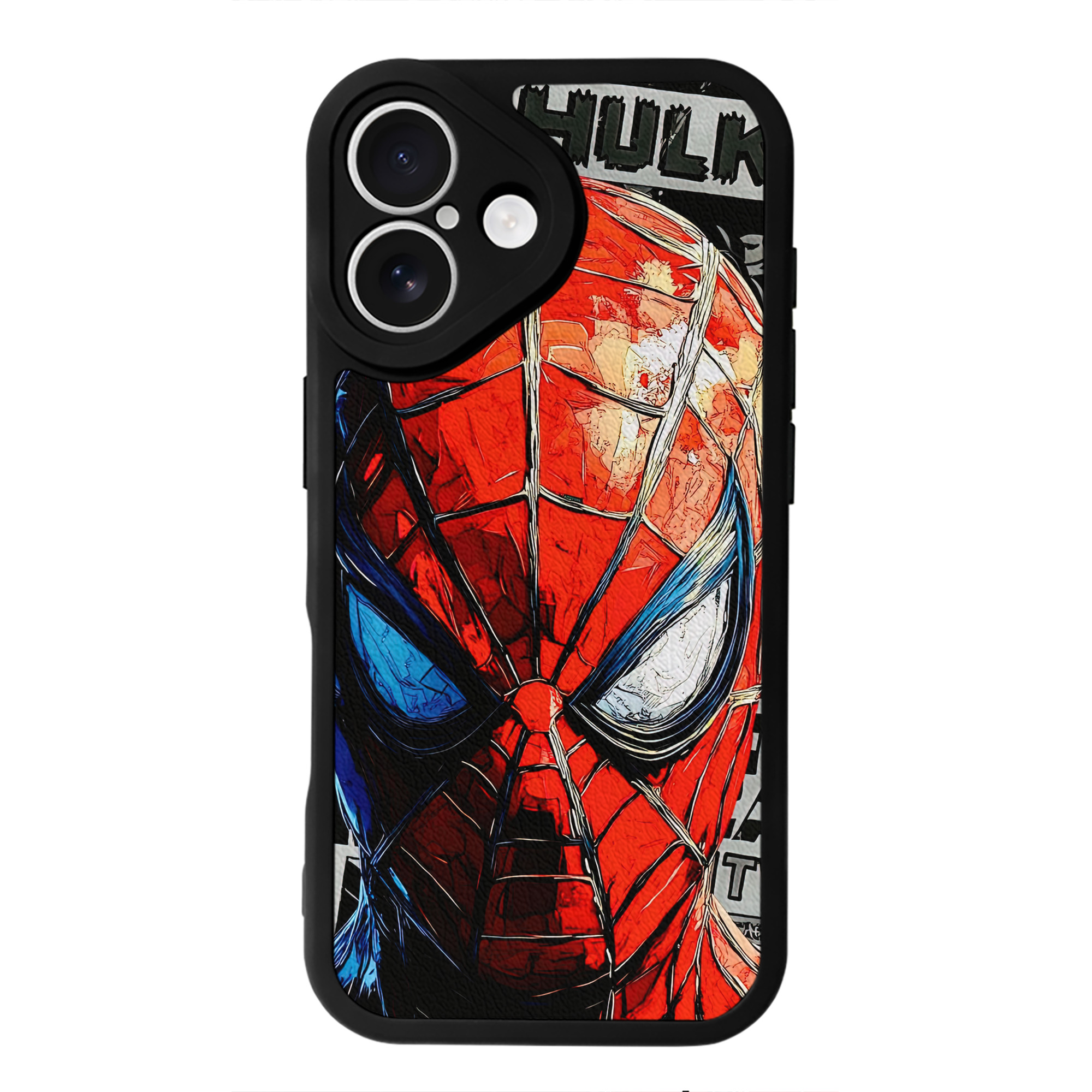 Spider Man スパイダーマン 【iPhone 16シリーズ対応】シリコンスマホケース（レザー調） 材質：シリコン
